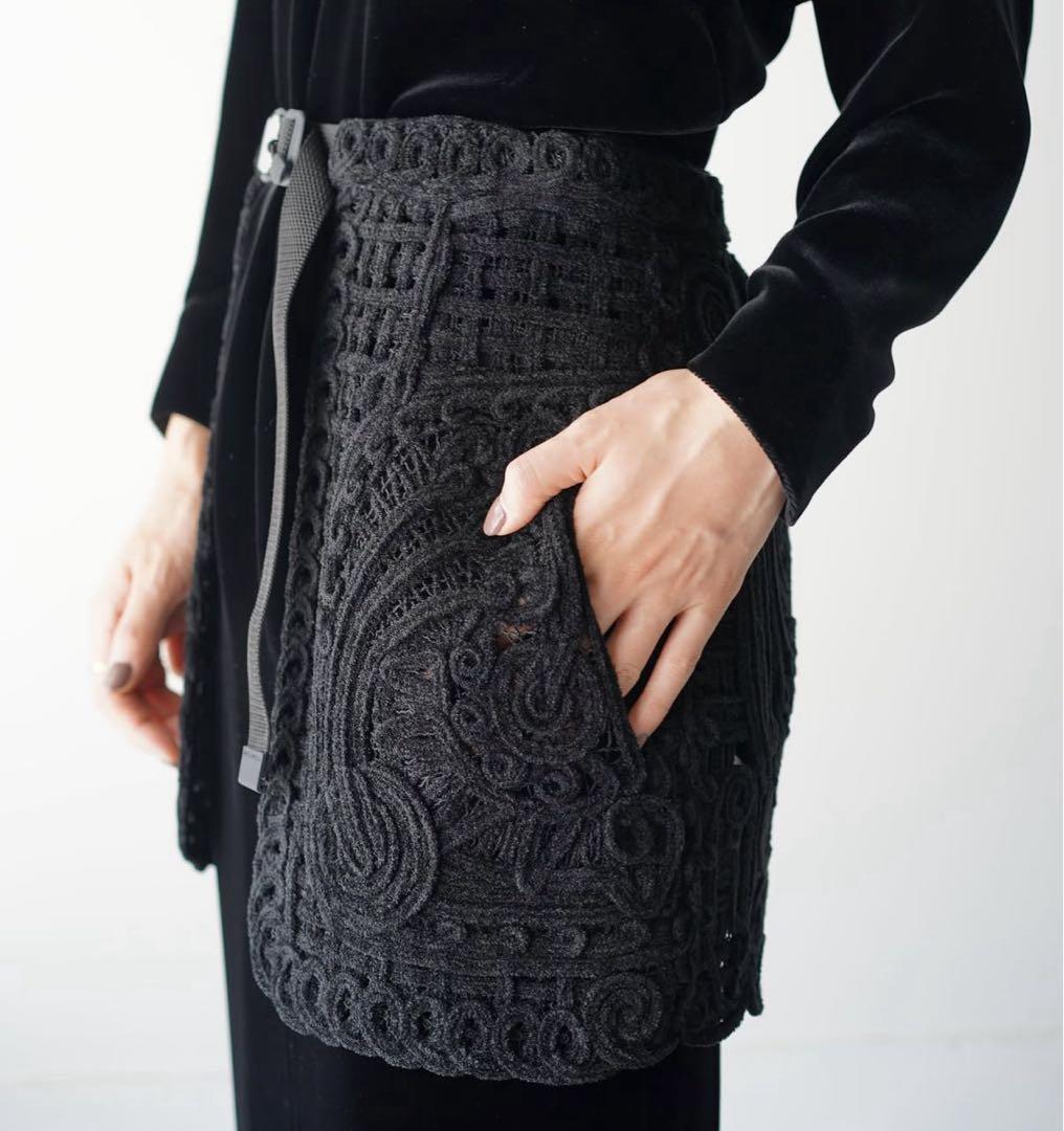 mame新品コード刺繍 Wrapped Skirt