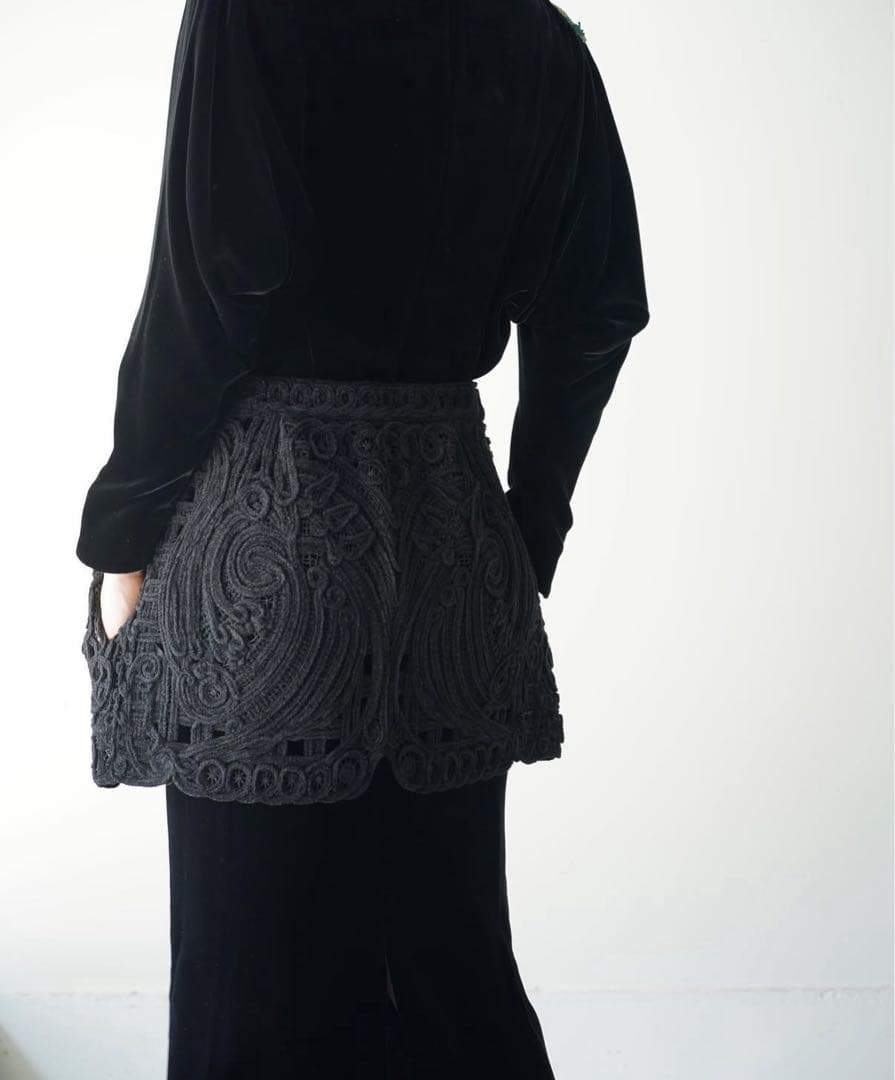 mame新品コード刺繍 Wrapped Skirt
