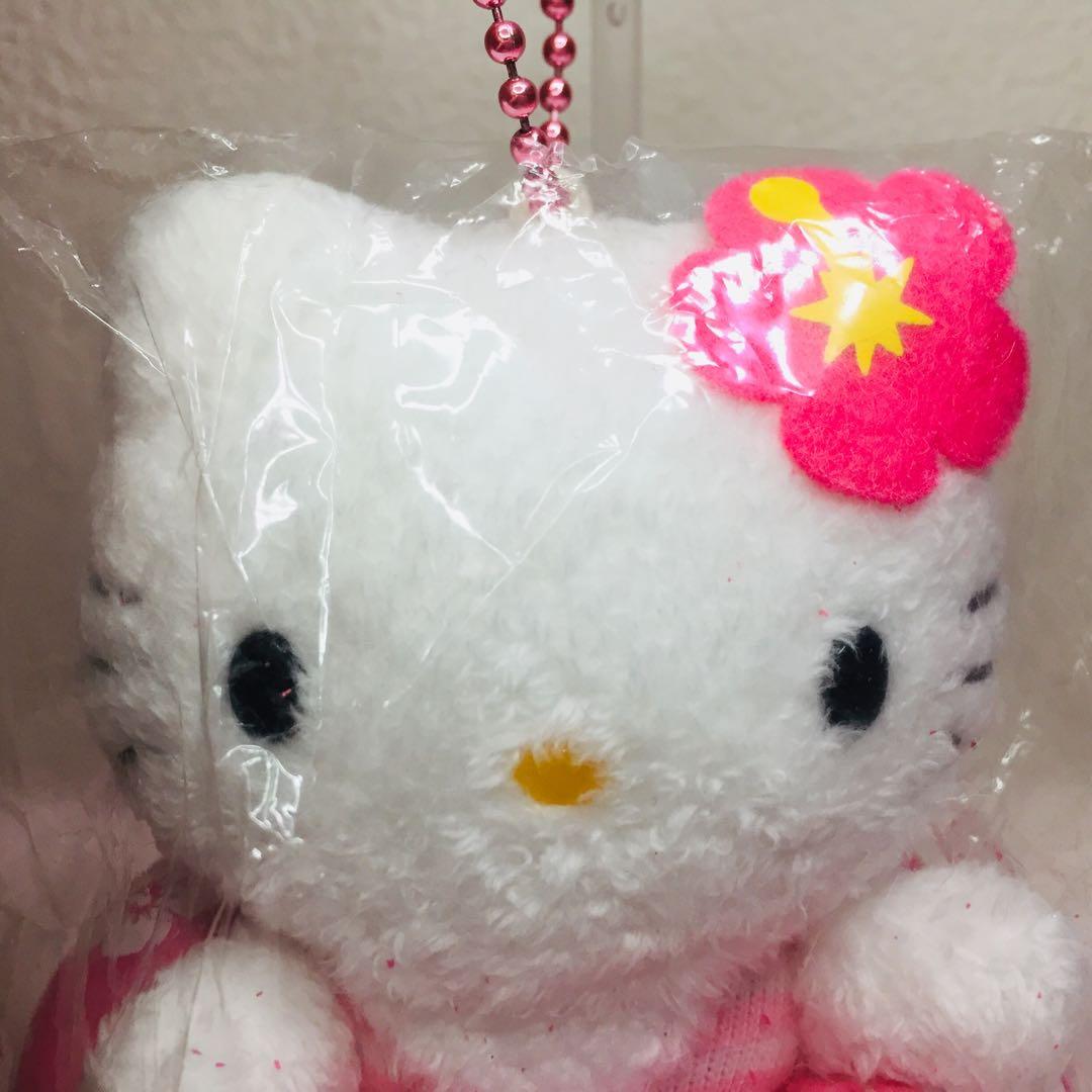 未開封品(ハガレあり)■浮き輪ハイビスカスキティ/ぬいぐるみストラップ/2005