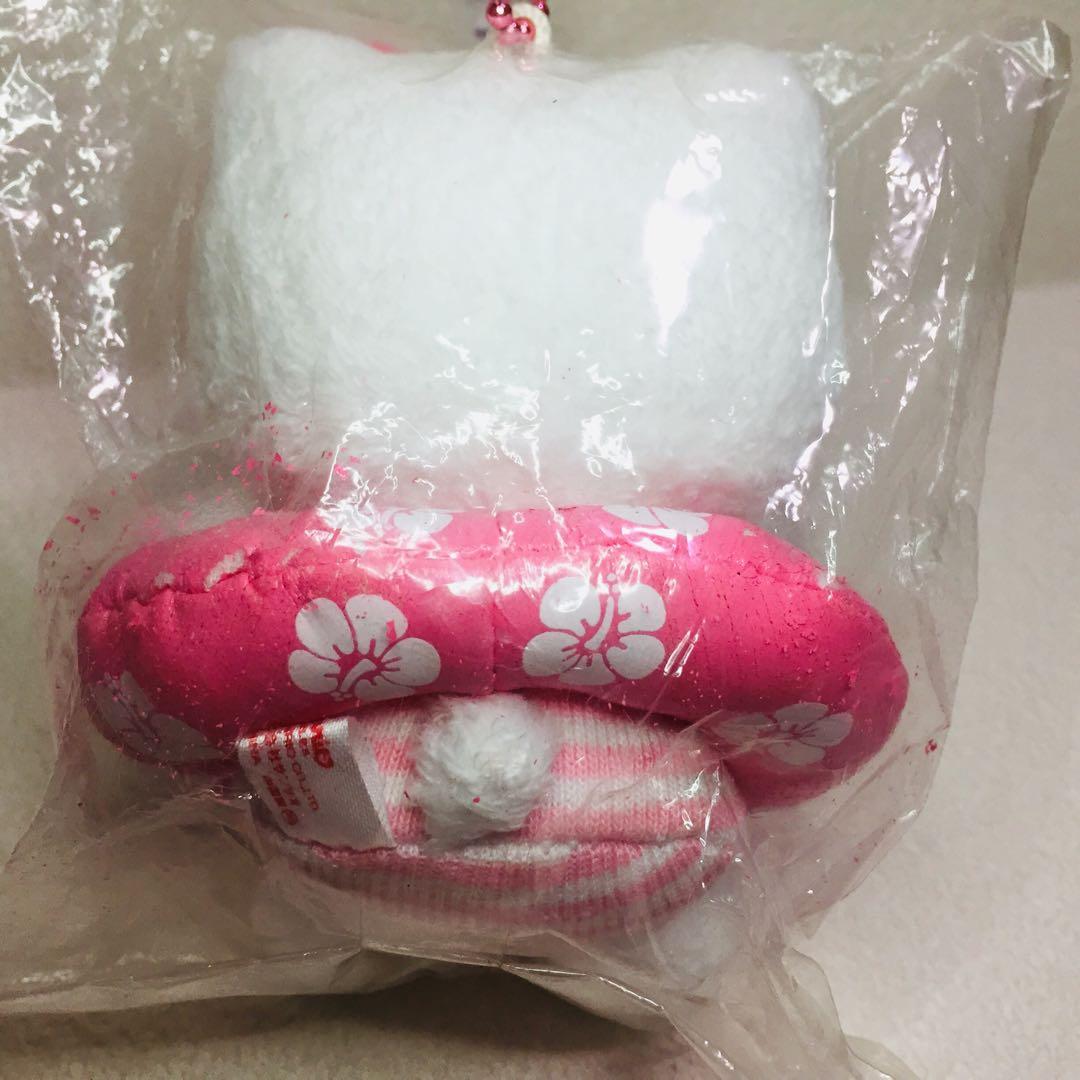 未開封品(ハガレあり)■浮き輪ハイビスカスキティ/ぬいぐるみストラップ/2005