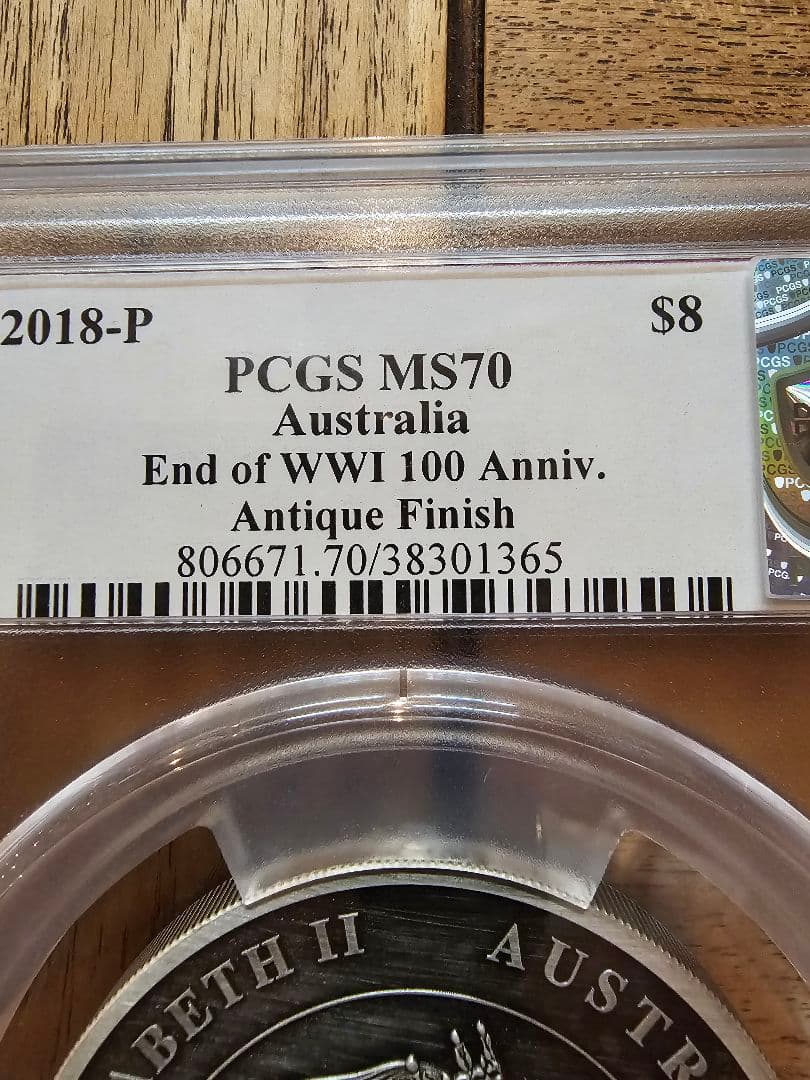 2018年 オーストラリア 8ドル 鳩 5oz