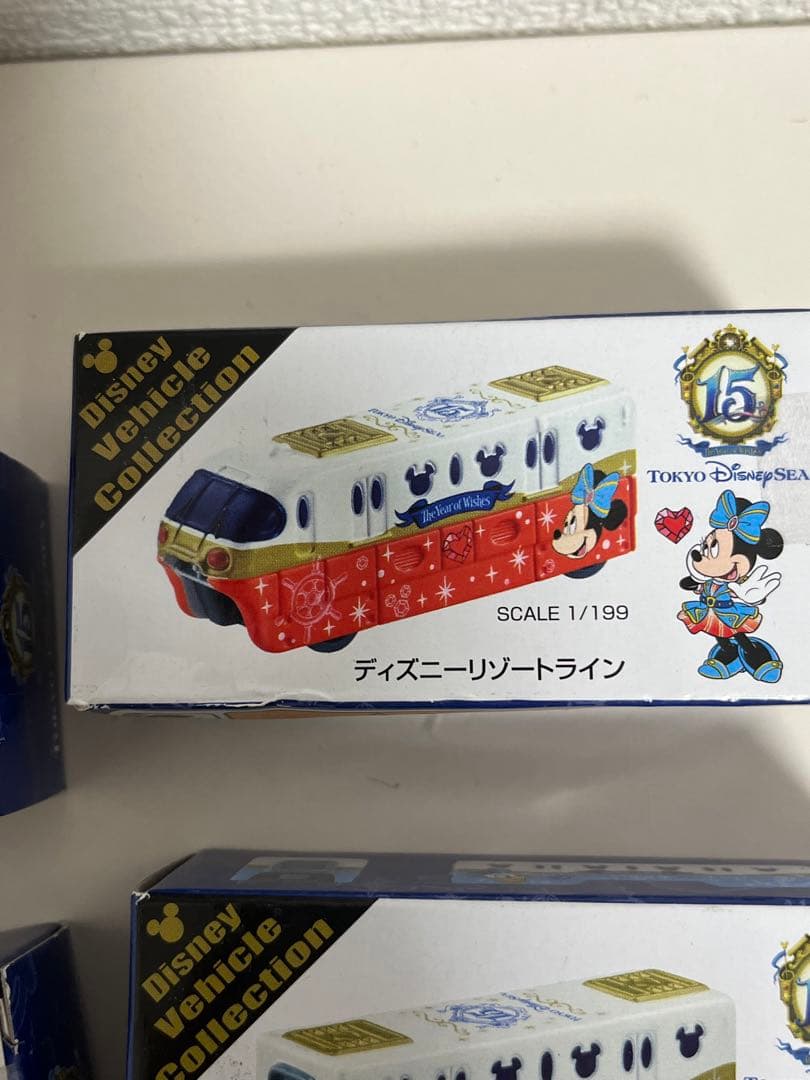 ディズニーリゾートライン ミニカー 6個セット　15周年　ディズニーシー　未開封
