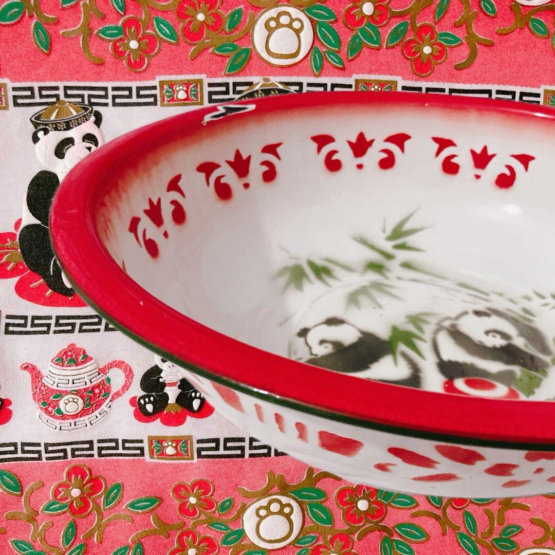 vintage パンダホーロー洗面器 中国雑貨 チャイナレトロポップ シノワズリ