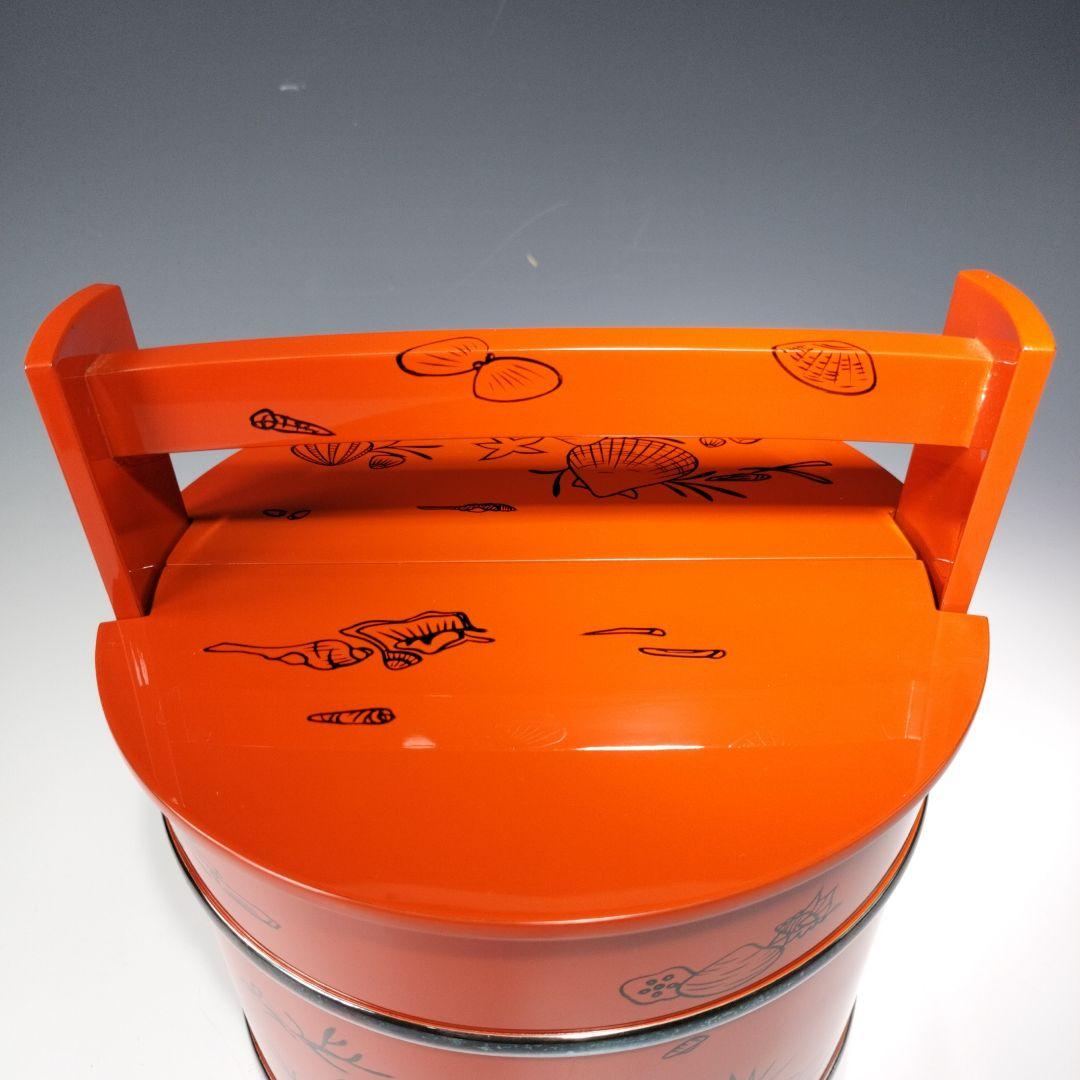 最終値下げ輪島塗　茶道具朱手桶水指　共箱　美品