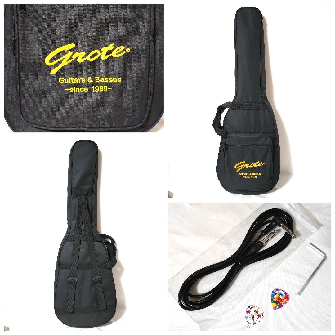 美品　Grote　LP Style　レスポールタイプ　シースルーブルー　トラ杢