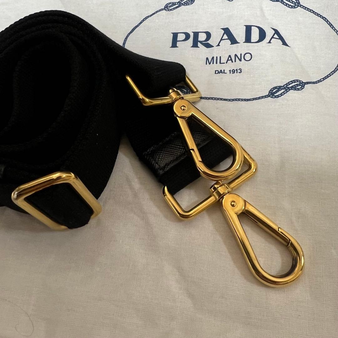 Prada プラダ デニム ハンドバッグ 2way 三角ロゴ ミニ カナパ