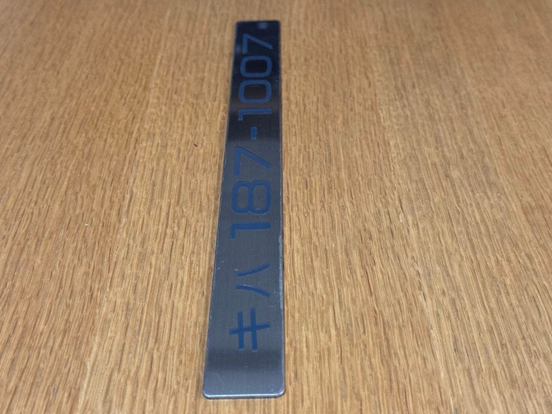 希少・美品　JR西日本　キハ187系　特急型気動車車輌銘板　キハ187-1007