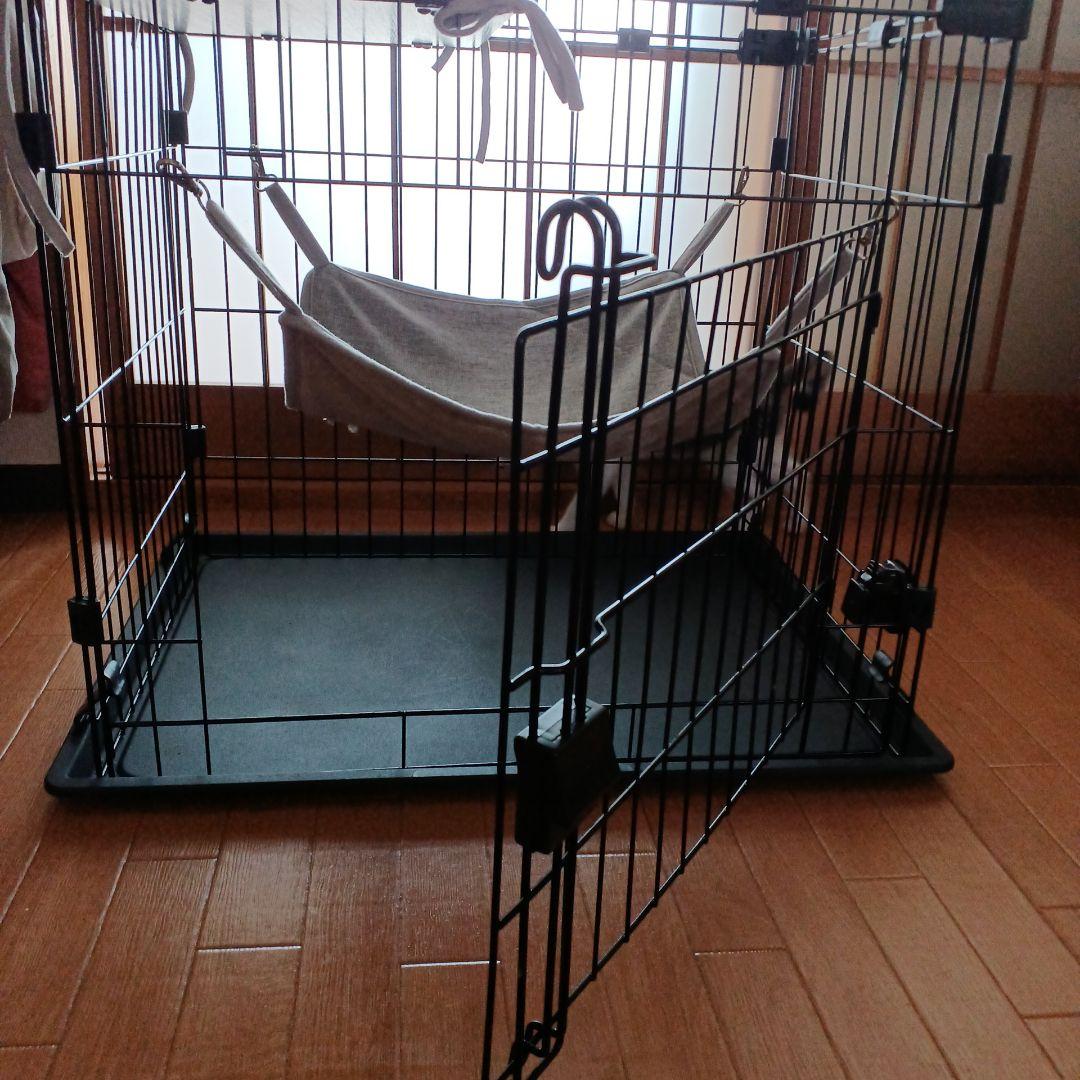 キャットケージ ハンモック付き 大型
