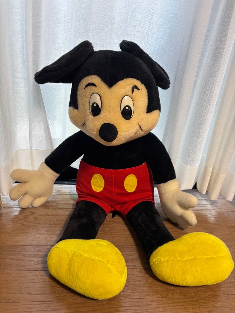 ディズニー ミッキー ぬいぐるみ 特大 周年 希少品