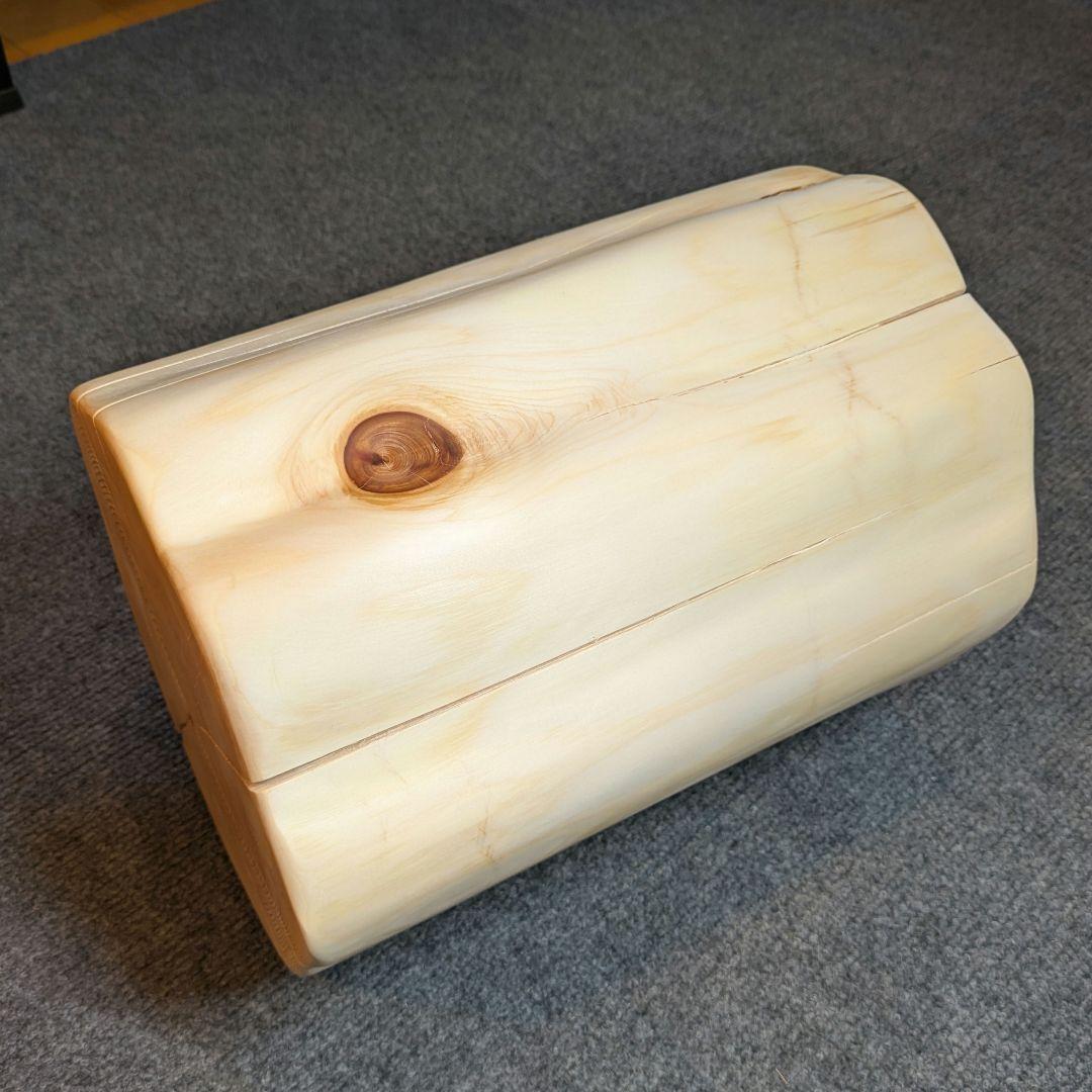 天然ヒバ　切り株　丸太　椅子　スツール　高さ約30.5㎝