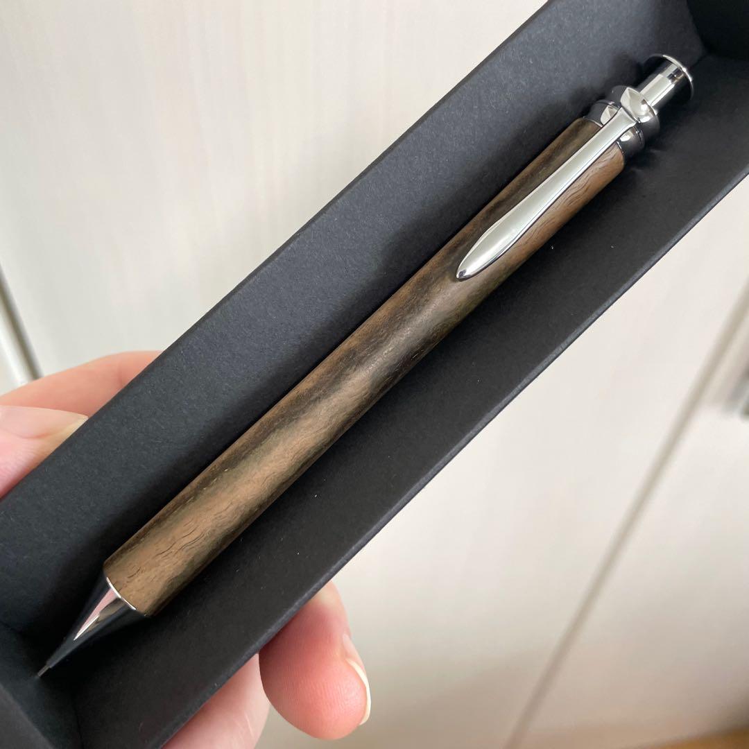 【24時間以内発送】Flamberg 黒柿 ちぢみ杢 シャープペンシル