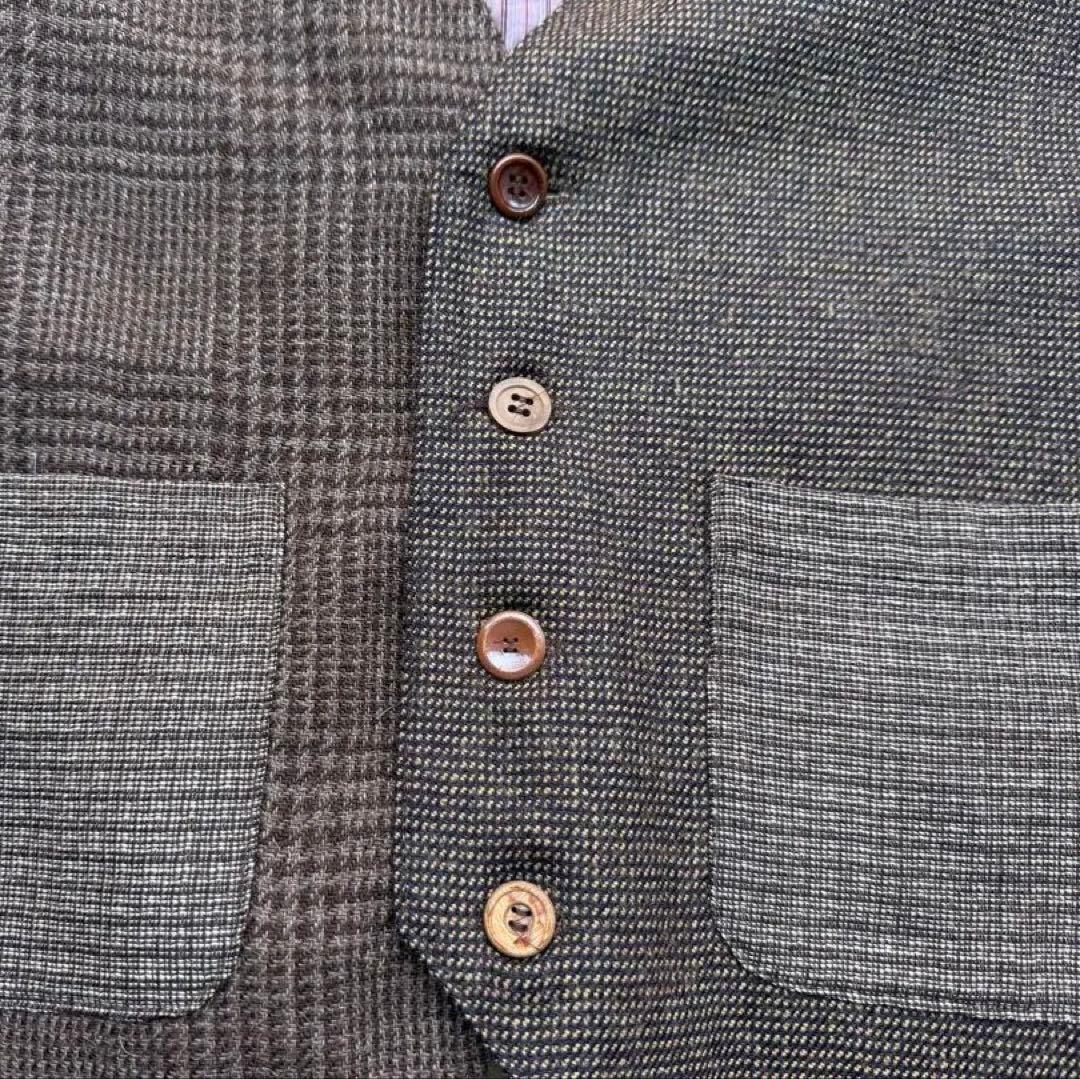 ドイツ製frank leder ヴィンテージファブリックEDITION ベストM