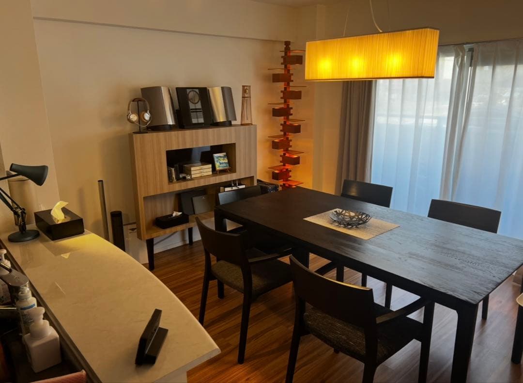 美品　ヤマギワのペンダントライト、BAUMN 324F-361 750mm