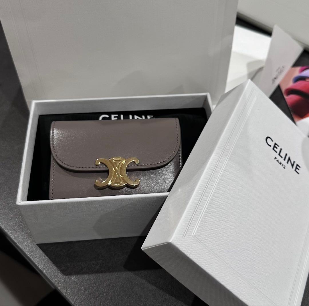 CELINE セリーヌ スモール フラップウォレット トリオンフ