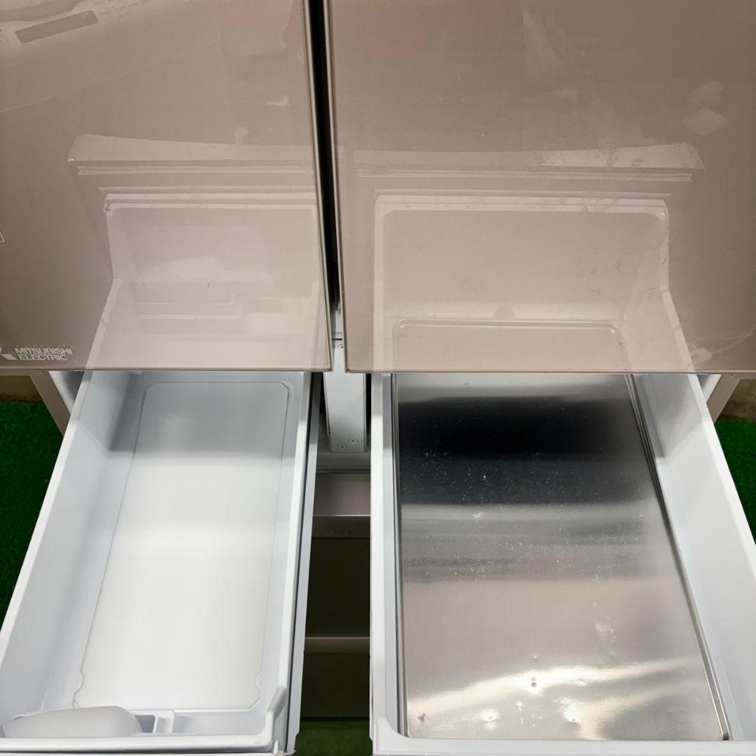 584 三菱　大型冷蔵庫　470L　400L強　小型　家庭用　自動製氷　きれい