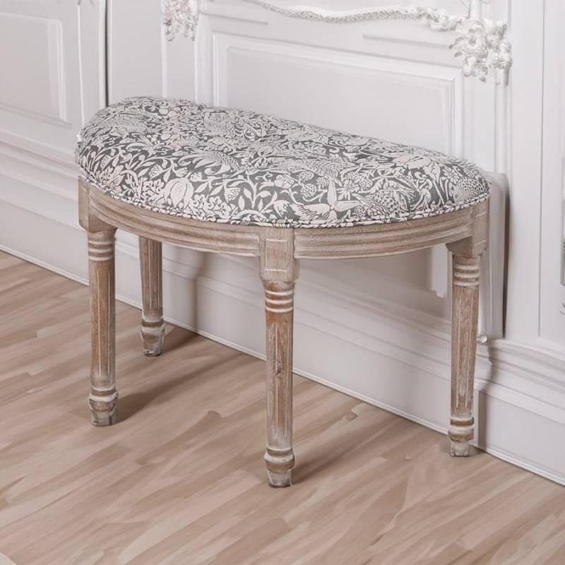 新品　NEWハーフムーン スツール いちご泥棒 グレー