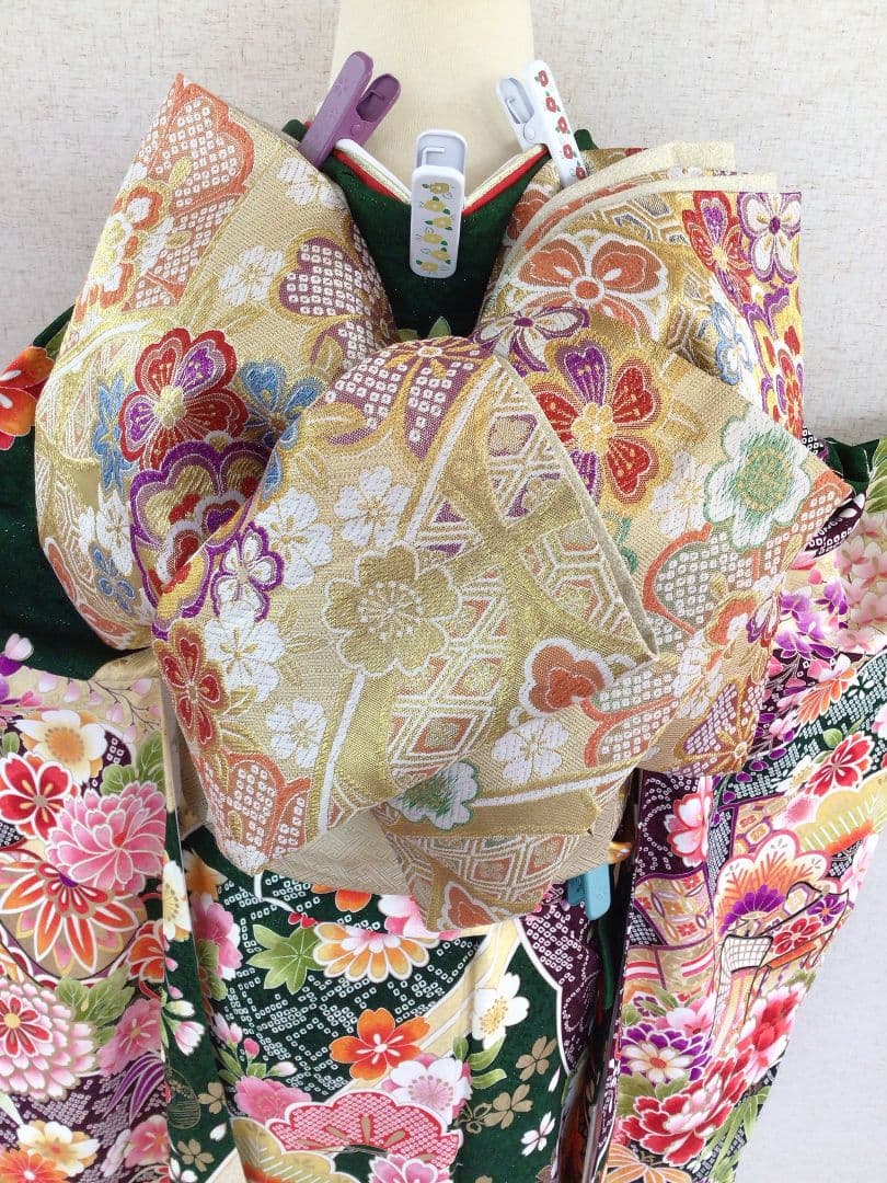 振袖フルセット　緑