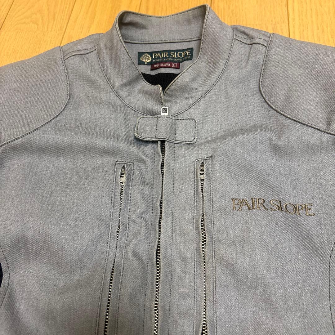 ペアスロープ PAIR SLOPE コットン ライダースジャケット Lサイズ