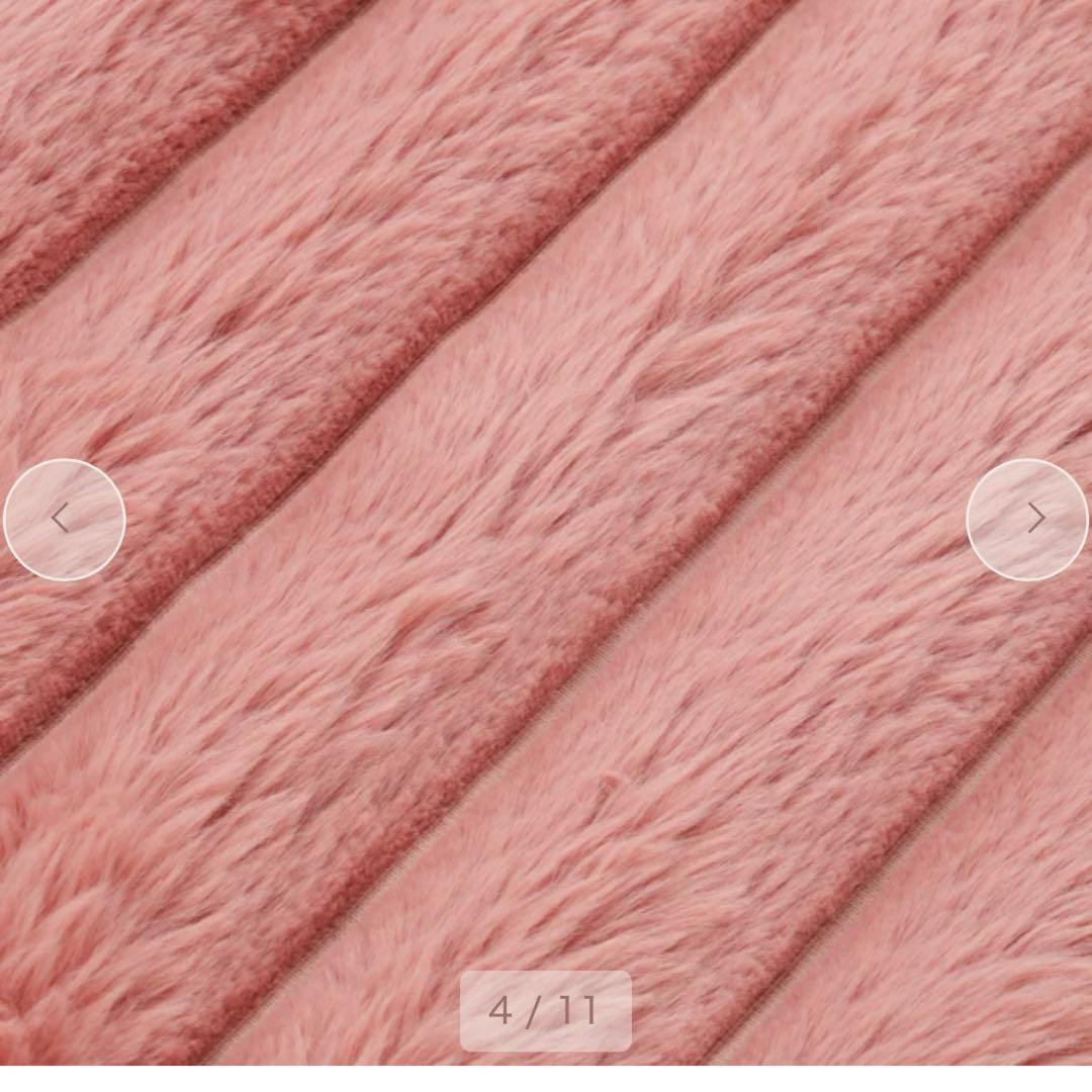 Francfrancヒーター付きブランケットピンク