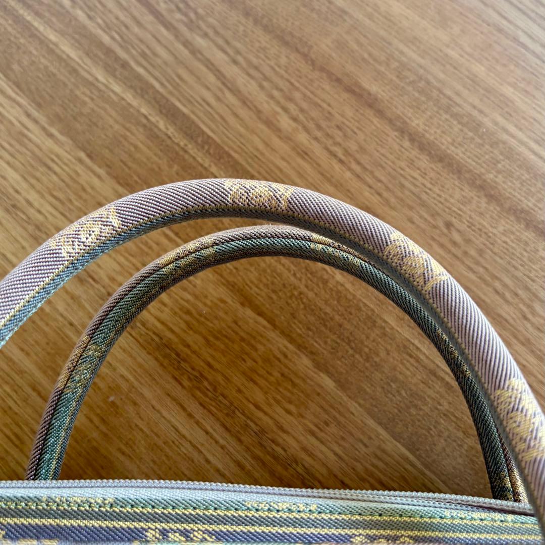 銀座くのや うさぎ模様刺繍 和装用利休バッグ　おまけ付き