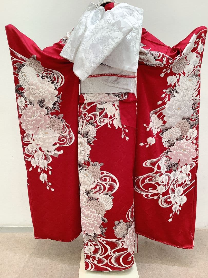 赤　振袖フルセット