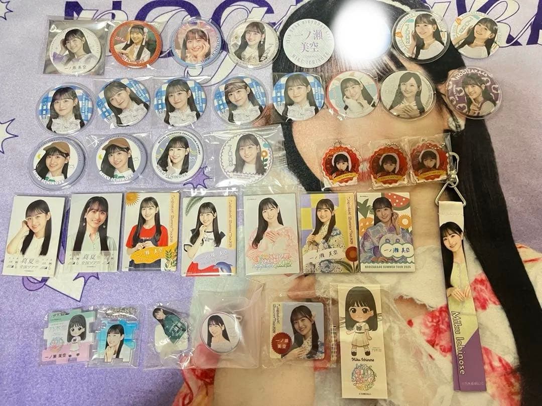 乃木坂46 一ノ瀬美空 グッズ 缶バッジ、アクスタ まとめ売り 4枚分
