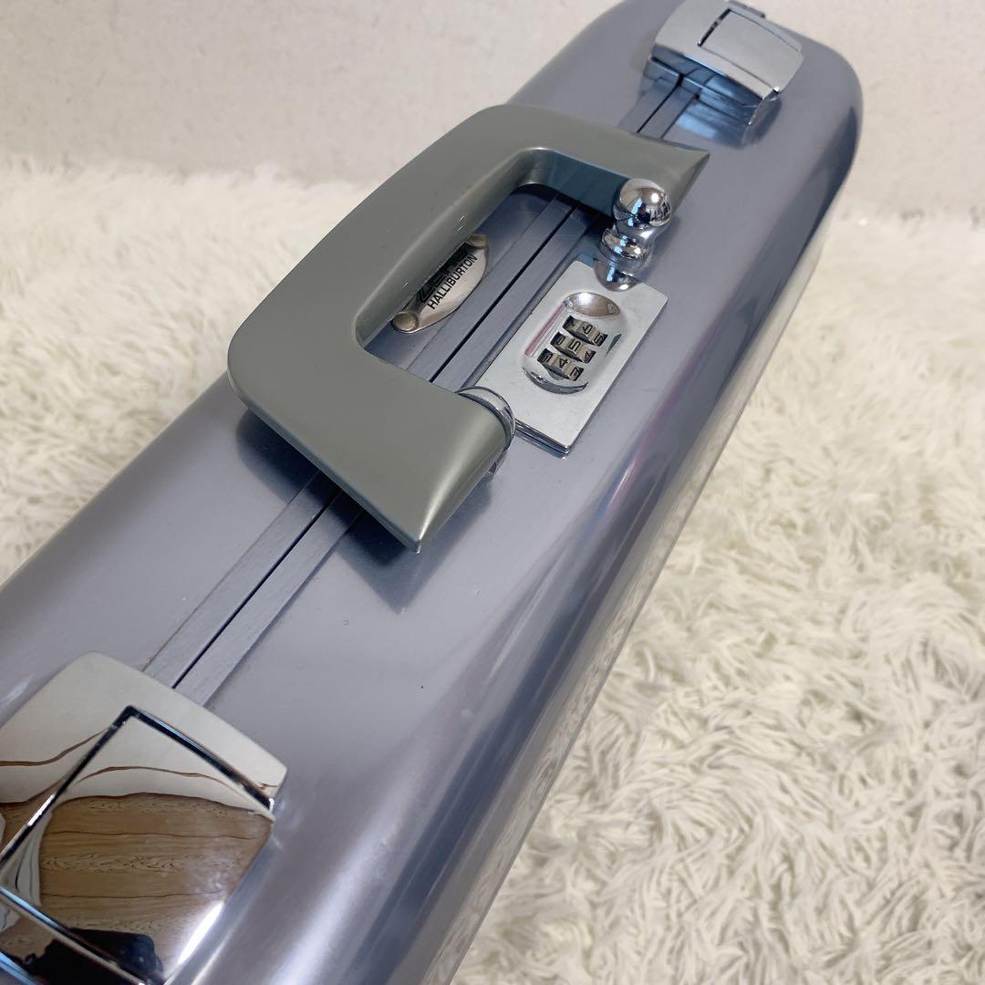 ゼロハリバートン アルミ アタッシュケース USA製 ビジネス ポリッシュブルー