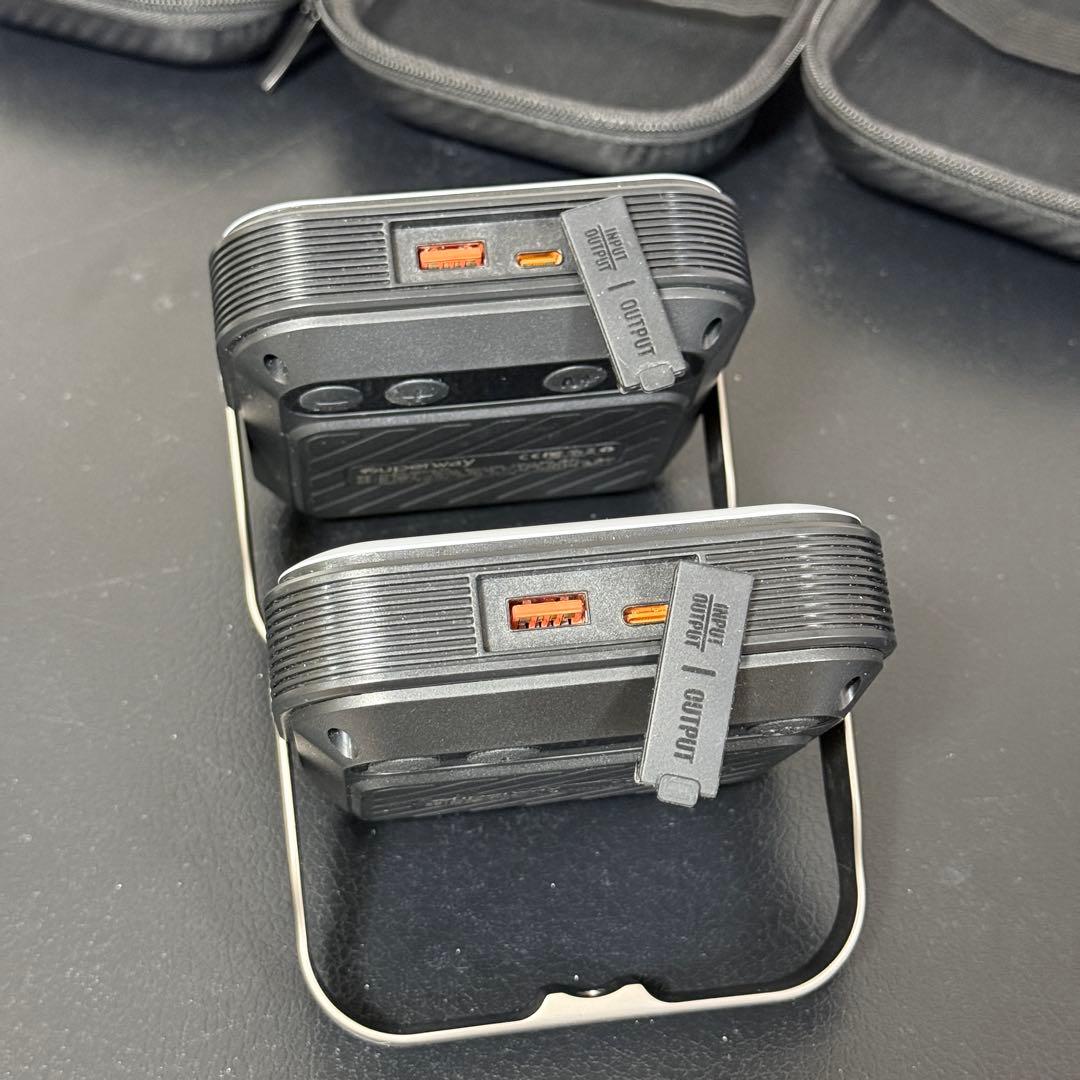 SUPERWAY 20000mAh led ランタンQC 2つ