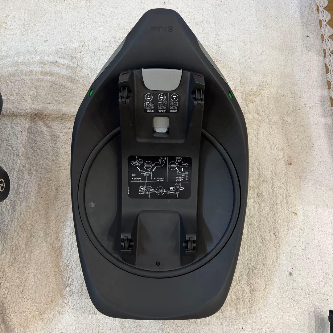 ア*ル様 グレー ベビーシート　ベースセット cybex gold BASEG