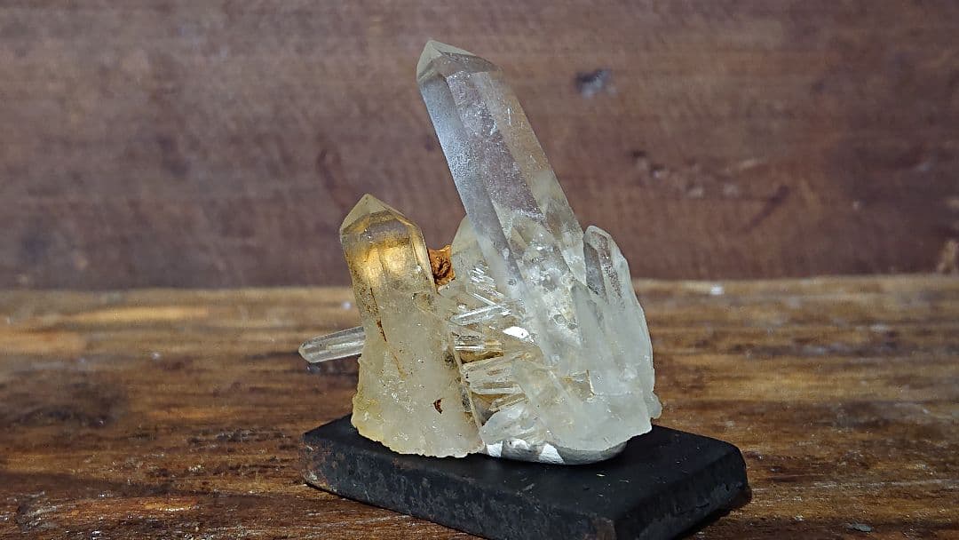 国産水晶のクラスター 希少品 美品