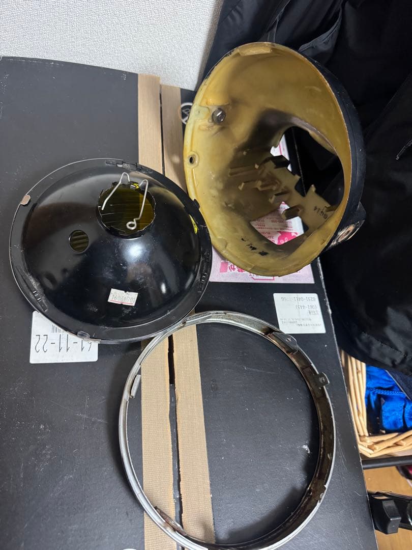 マーシャル　ヘッドライト　イエロー　CBX CBR