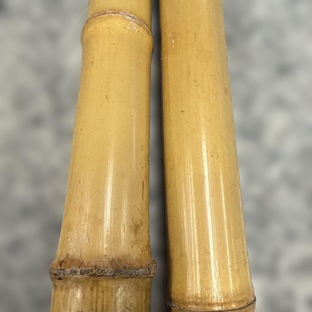 が*う様 尺八本体 竹製 革製キャップ付き 和楽器 音楽 管楽器 レトロ 小物