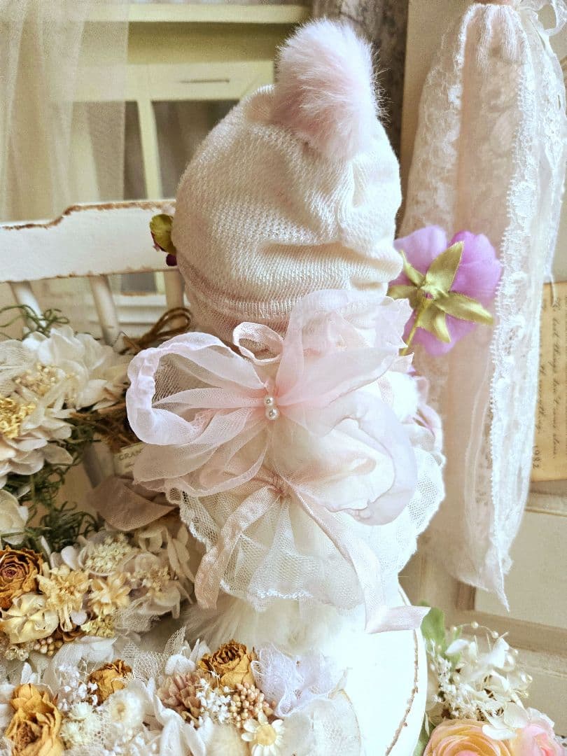 お花の妖精 ちっちゃなねこちゃん♡ テディベア ぬいぐるみ ドール