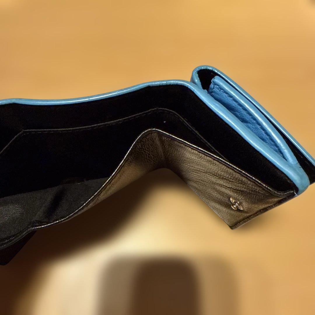 BALENCIAGA 三つ折り財布 青