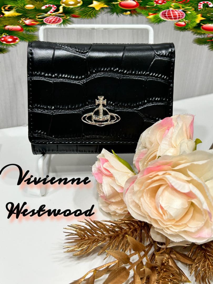 Vivienne Westwood クロコ型押し 三つ折り財布