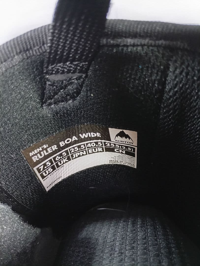 BURTON RULER BOA WIDE ルーラ　ボア　バートン　25.5cm