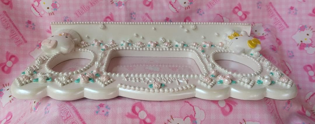 キティ　ミミィ　フォトフレーム　ドレス　ローズ　写真たて