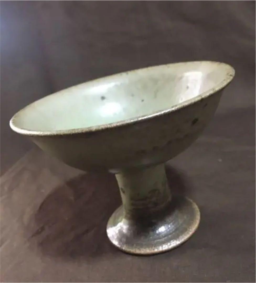 李朝青磁  馬上杯