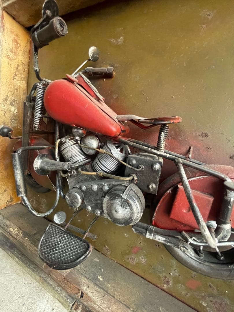 ビンテージ　ハーレー　ブリキ製　壁掛