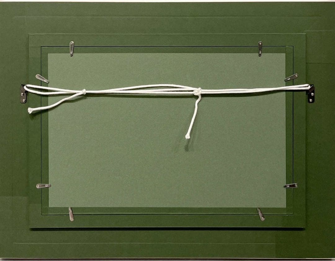 柳原良平　「QE2」1992年　6号　油彩　キャンバス鑑定書有　船と富士山の風景