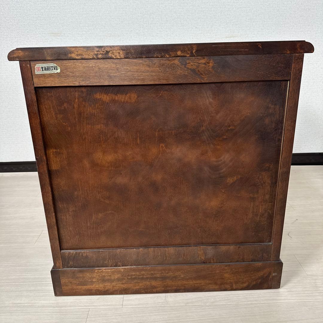 北海道民芸家具 サイドキャビネット リビング収納 収納家具 樺材 i1※