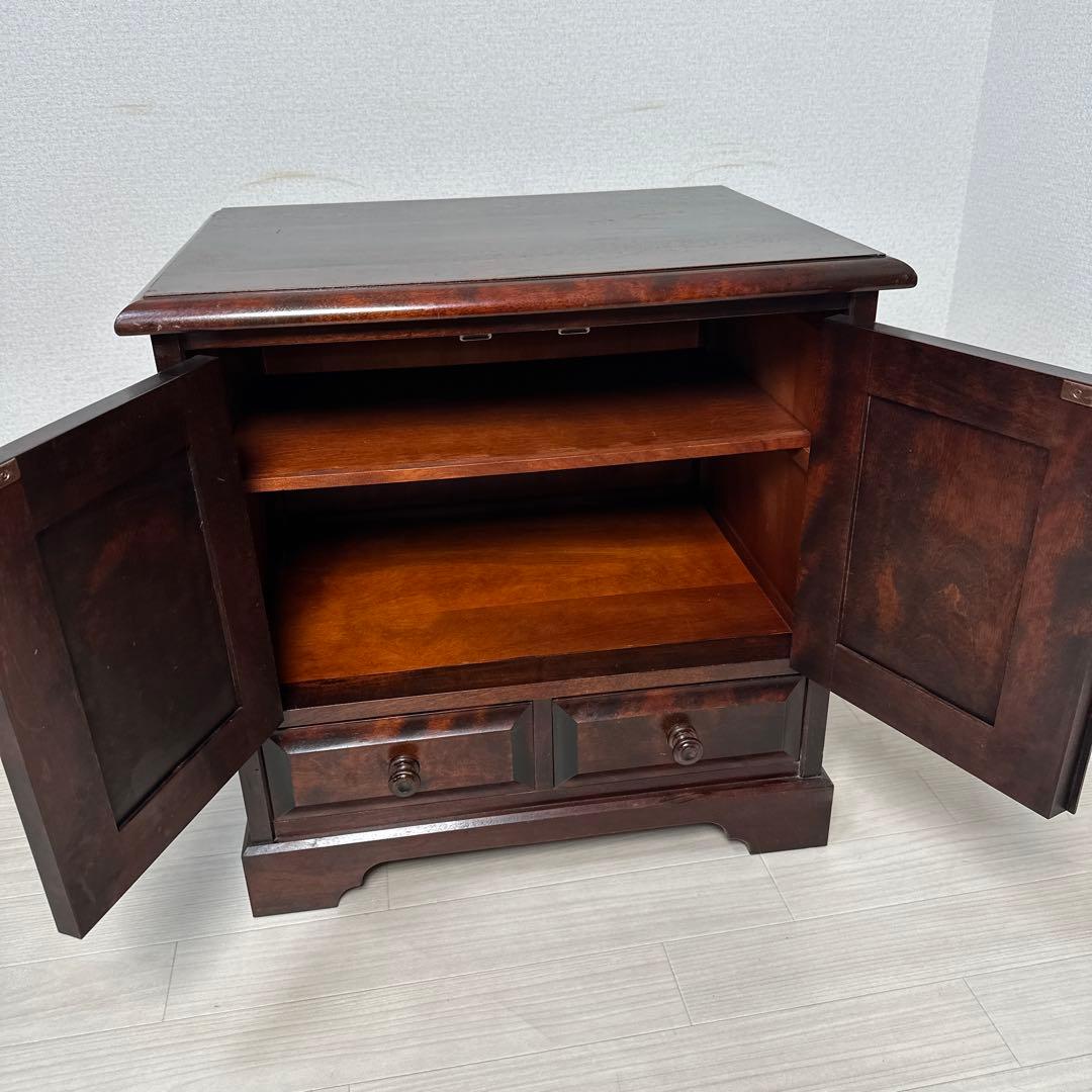 北海道民芸家具 サイドキャビネット リビング収納 収納家具 樺材 i1※