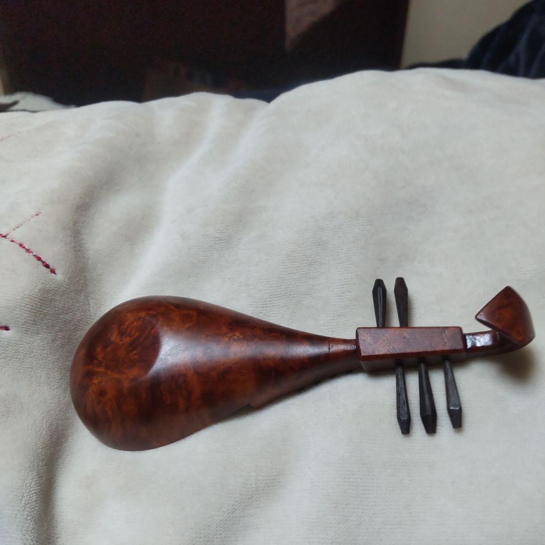 越前漆器 琵琶 松田眞扶氏作