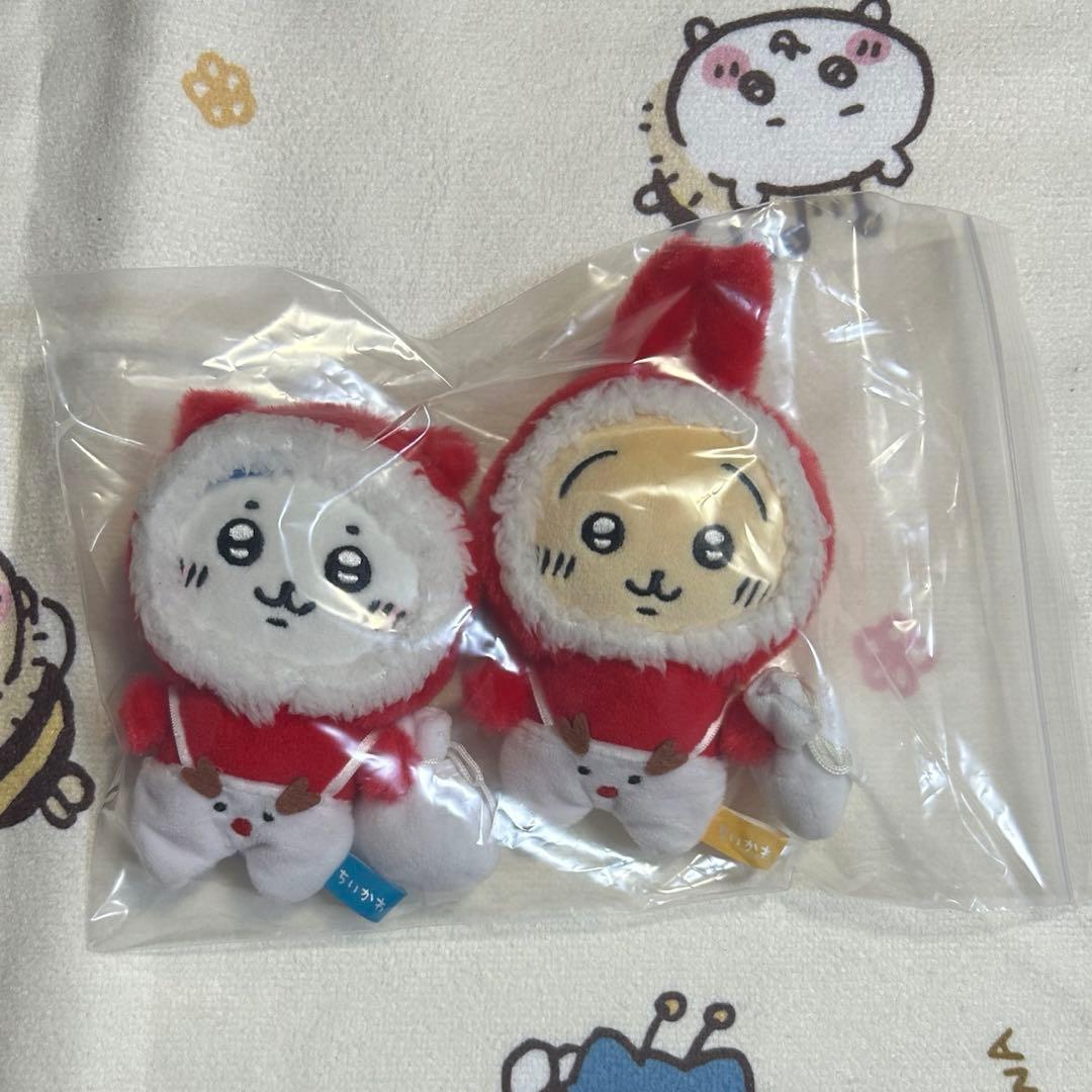 ちいかわ　クリスマスだよ！ぷちミニマスコット ハチワレ　うさぎ　サンタ