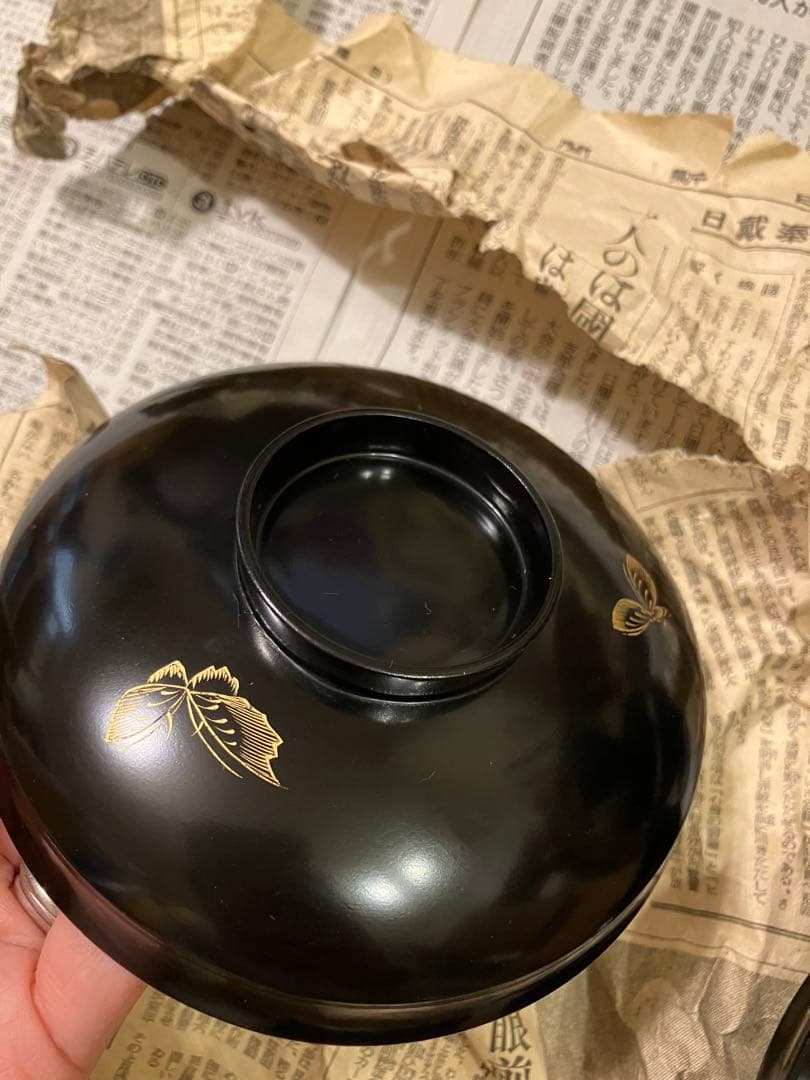 吸物椀　漆　アンティーク