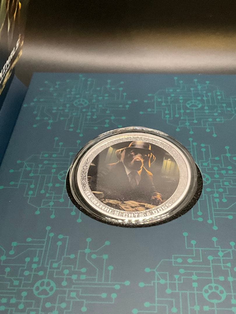 カメルーン共和国 AI ANIMALS 1オンス プルーフ銀貨 犬　137