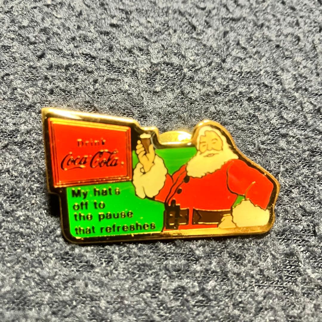コカコーラサンタクロースピンバッチ10個セット
