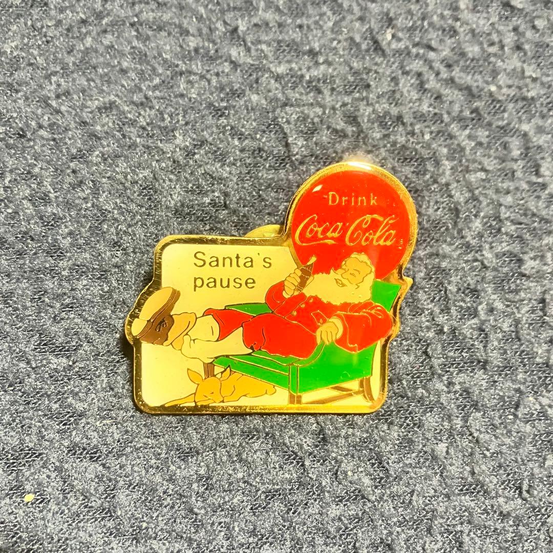 コカコーラサンタクロースピンバッチ10個セット