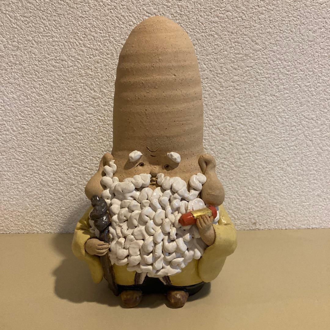 【訳あり】七福神　陶器　手作り　縁起物　作家物