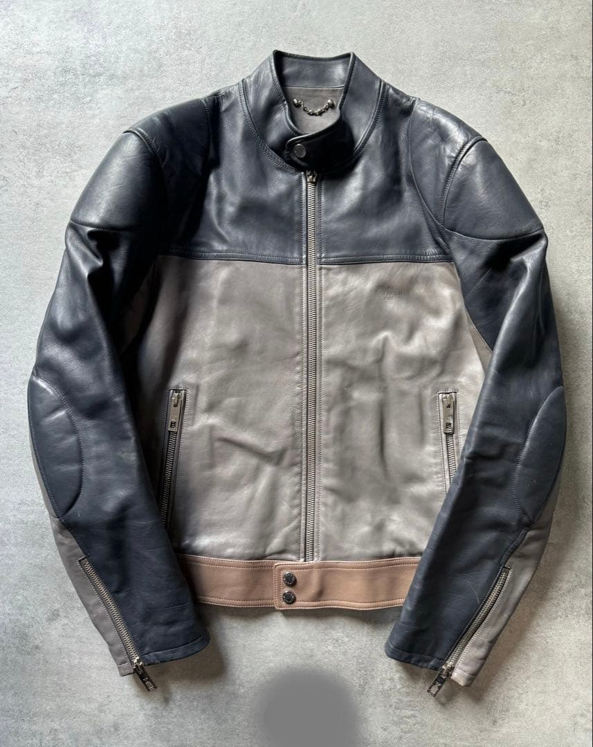 最終価格　ルイヴィトン　レザージャケット　ライダース　カフェレーサー　革ジャン